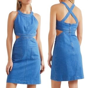 Stella McCartney Stretch Denim Dress with Cutouts